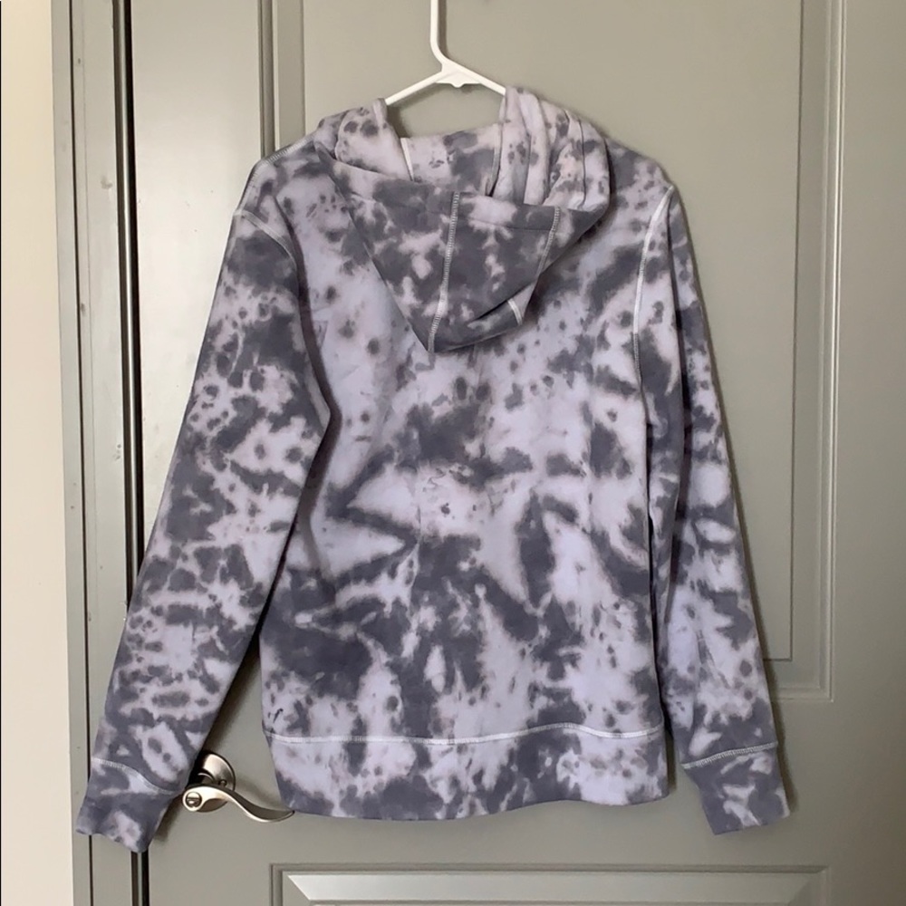 NAVY/GREY TIE-DYE ZIPPER JACKET IN MEDIUM - Picture 2 of 6